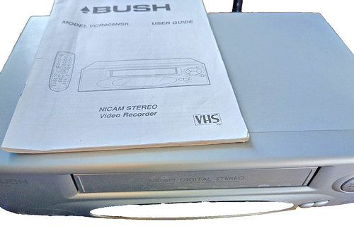 Bush vcr925nsil vhs player - vhs, +