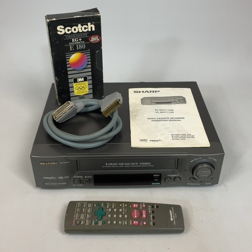 Sharp video cassette recorder - video,